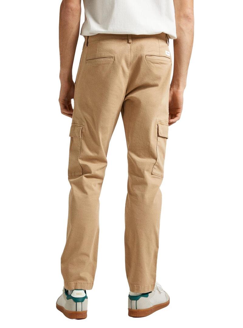 Pantalone Pepe Jeans Colour Beige per Uomo