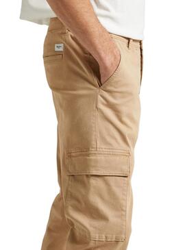 Pantalone Pepe Jeans Colour Beige per Uomo