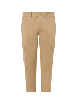 Pantalone Pepe Jeans Colour Beige per Uomo