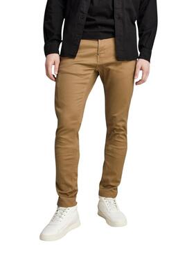 Pantaloni G-Star Skinny Chino 2.0 Tostati Uomo