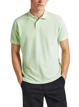 Polo Pepe Jeans New Oliver Verde per Uomo