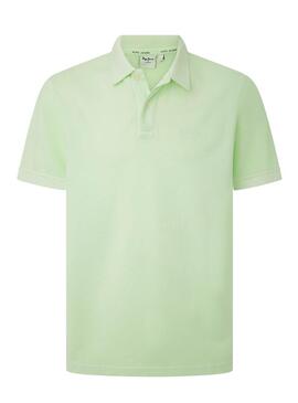 Polo Pepe Jeans New Oliver Verde per Uomo