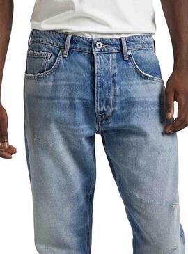 Pantaloni in denim Pepe Jeans Tapered Blu Uomo