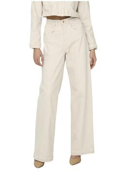 Pantalone Only Hope Beige per Donna