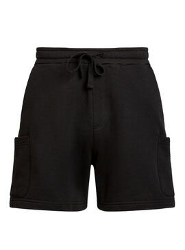 Short cargo Tommy Jeans Badge nero