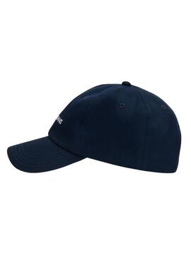 Cappello Tommy Jeans Linear Logo Blu Navy