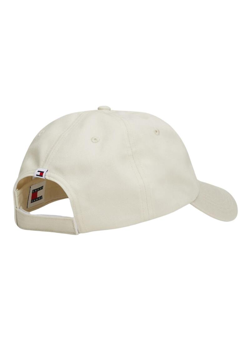 Cappello Tommy Jeans Linear Logo Beige