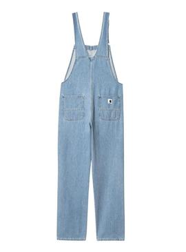 Peto Carhartt Bib Straigh Blu per Donna.