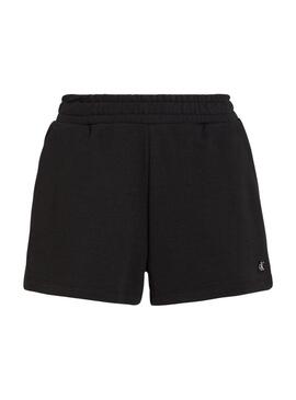 Short Calvin Klein Embro Badge Nero Per Donna