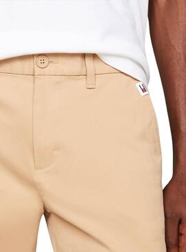 Pantaloni Tommy Jeans Austin Beige per Uomo