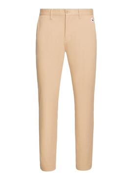 Pantaloni Tommy Jeans Austin Beige per Uomo