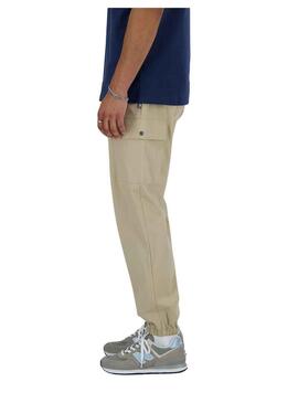 Pantaloni New Balance Twill Beige per Uomo