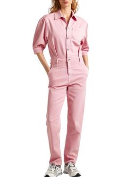 Overall Pepe Jeans Felicia Denim Rosa per Donna