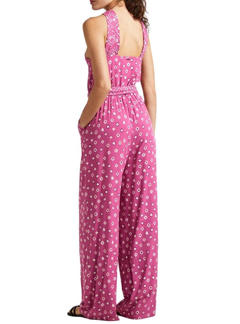 Overall Pepe Jeans Lungo Dolly Rosa Per Donna