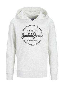 Felpa Jack and Jones Forest Bianca per Bambino