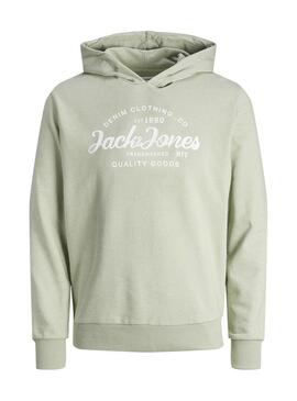 Felpa Jack and Jones Forest verde per bambino