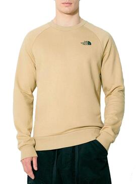 Felpa The North Face Redbox Beige per Uomo