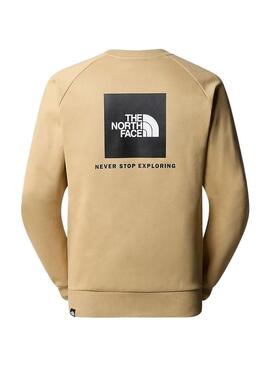 Felpa The North Face Redbox Beige per Uomo