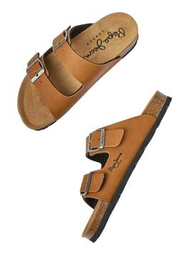 Sandali Pepe Jeans Oban Classic Camel per Donna