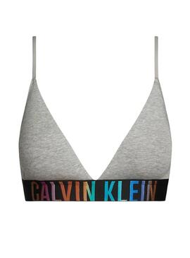 Reggiseno Calvin Klein Lined Triangle Grigio Donna