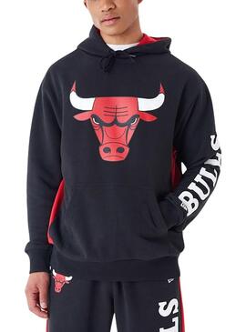 Felpa New Era Chicago Bulls NBA nera uomo