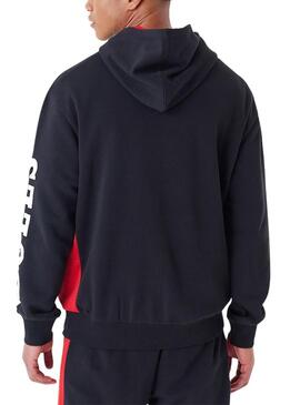 Felpa New Era Chicago Bulls NBA nera uomo