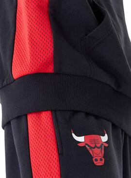 Felpa New Era Chicago Bulls NBA nera uomo