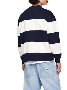 Felpa Tommy Jeans Letter Relaxed per uomo