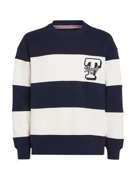 Felpa Tommy Jeans Letter Relaxed per uomo