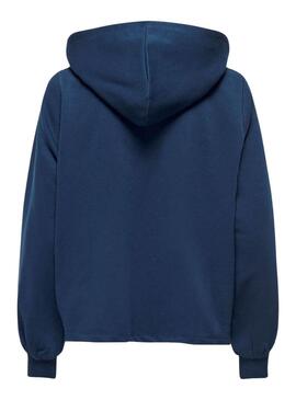 Felpa Only Trust Sailor Hood Marina per Donna