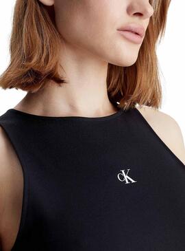 Top Calvin Klein Archival Milano Nero per Donna