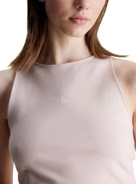 Top Calvin Klein Archival Milano Rosa per Donna