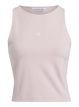 Top Calvin Klein Archival Milano Rosa per Donna