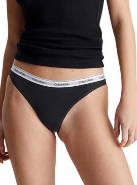 Tangas Calvin Klein Basic Nero per Donna