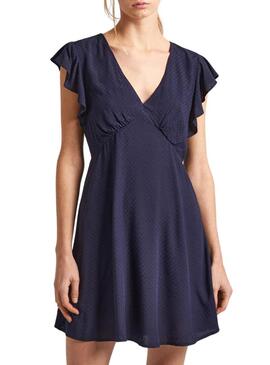 Abito Pepe Jeans Camila Blu Navy per Donna