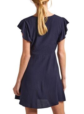 Abito Pepe Jeans Camila Blu Navy per Donna