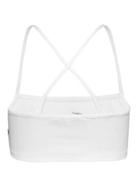 Top Tommy Jeans Strap Bianco per Donna