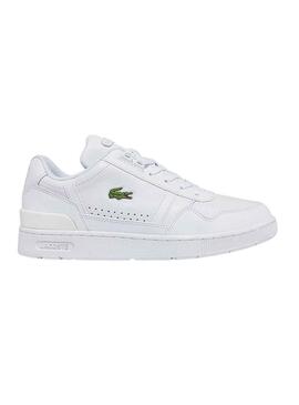 Sneakers Lacoste T-Clip Pelle Bianco per Uomo
