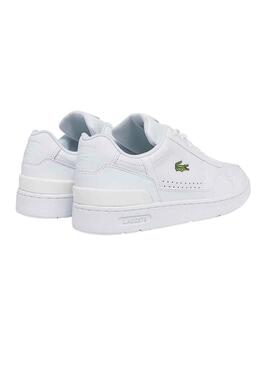 Sneakers Lacoste T-Clip Pelle Bianco per Uomo