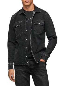 Giubbotto Pepe Jeans Weston Uomo Nero Denim