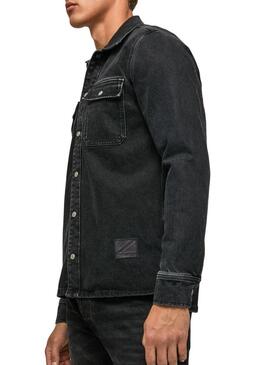 Giubbotto Pepe Jeans Weston Uomo Nero Denim