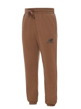 Pantaloni New Balance Essentials Marrone Uomo