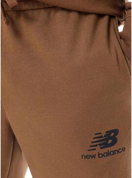 Pantaloni New Balance Essentials Marrone Uomo