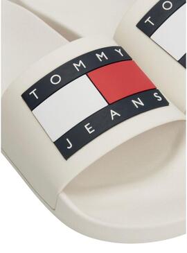 Flip flops Tommy Jeans Patch Bianco per Uomo