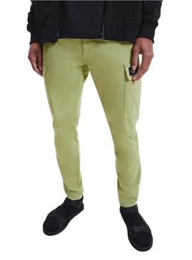 Pantaloni Calvin Klein Cargo Verde Uomo