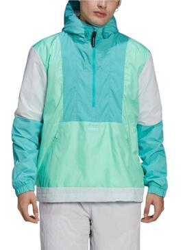 Giacca a vento Adidas Adventure Blocked Verde Uomo