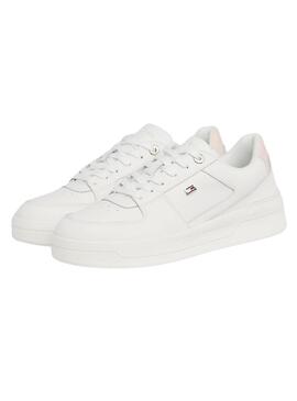 Scarpe da ginnastica Tommy Hilfiger Basket bianche per donna