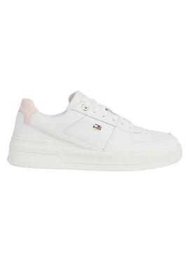 Scarpe da ginnastica Tommy Hilfiger Basket bianche per donna