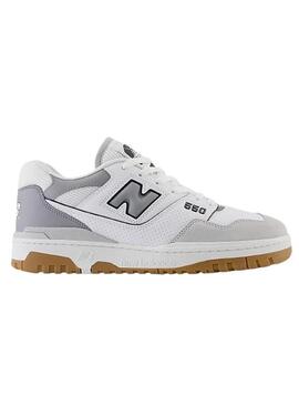 Scarpa da ginnastica New Balance BB550 grigia per uomo.