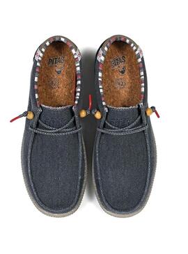 Scarpe Walkin Pitas Rustic Blu Marino per Uomo